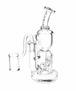 Shop Pulsar Emergence Hourglass Recycler Rig - 7.5" / 14mm F / Clear in australian