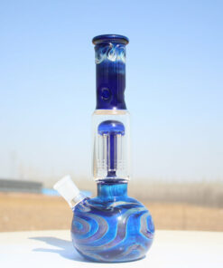 Shop Blue Buddha Glass Water Pipe w/ Coil Perc 10.5