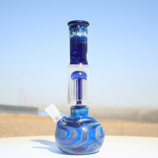 Shop Blue Buddha Glass Water Pipe w/ Coil Perc 10.5" in australian