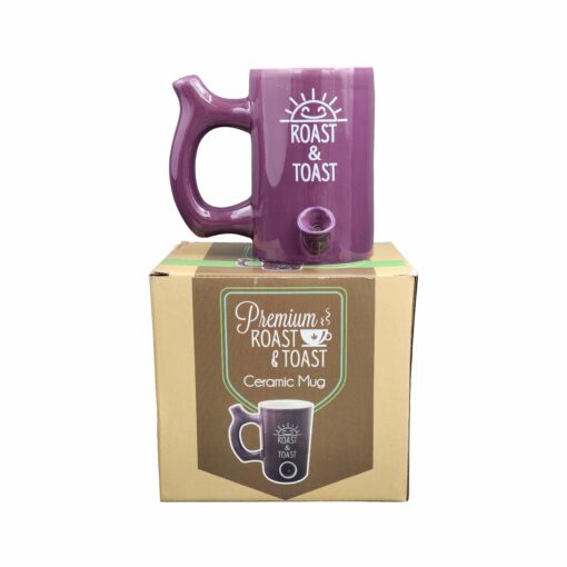 Shop Plum Color Glossy Premium Roast & Toast Mug in australian