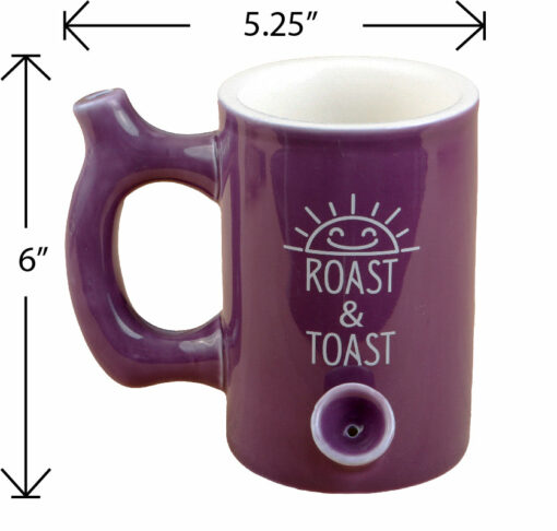 Shop Plum Color Glossy Premium Roast & Toast Mug in australian