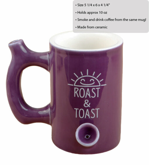 Shop Plum Color Glossy Premium Roast & Toast Mug in australian