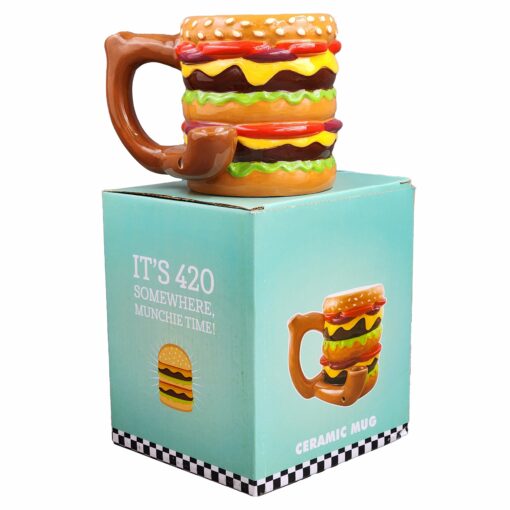 Shop Cheeseburger pipe mug from gifts by Fashioncraft® in australian