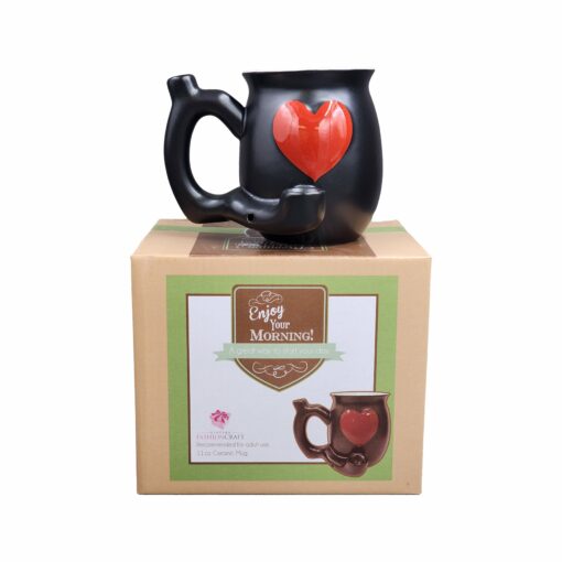 Shop Embossed Red Heart Mug - White Inside in australian