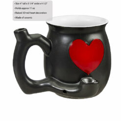 Shop Embossed Red Heart Mug - White Inside in australian