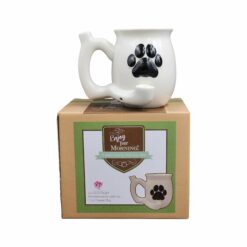 Shop Dog Paw Mug - White with Black Paw in australian