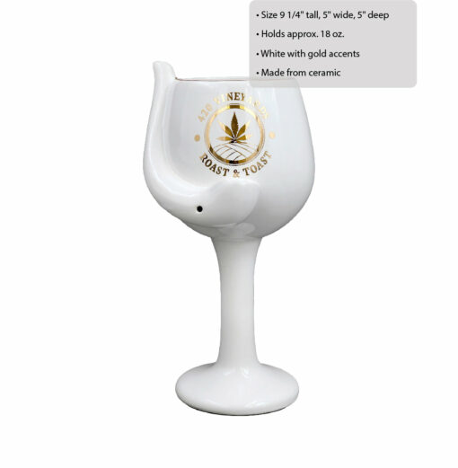 Shop 420 Vineyards - Roast & Toast Ceramic Wine Glass pipe in australian