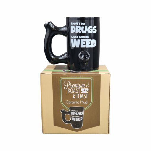 Shop I don't do drugs, I just smoke weed Mug in australian