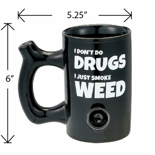 Shop I don't do drugs, I just smoke weed Mug in australian