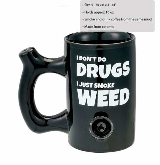 Shop I don't do drugs, I just smoke weed Mug in australian