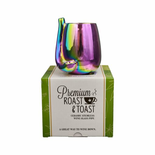 Shop Iridescent Stemless Wine Glass Pipe in australian