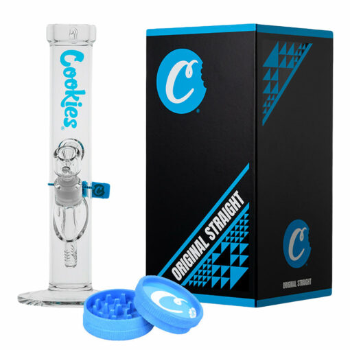 Shop Cookies Original Straight Tube Glass Water Pipe | 13.25" | 14mm F in australian