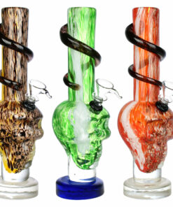 Shop Embellish The Mind Soft Glass Water Pipe - 10.25" / Colors Vary in australian