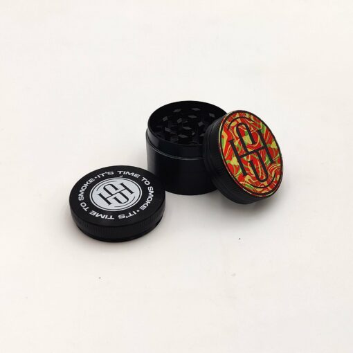 Shop High Society - 4 PC 40mm Ceramic Teflon Coated Grinder - Rasta in australian