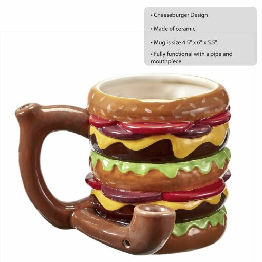 Shop Cheeseburger pipe mug from gifts by Fashioncraft® in australian