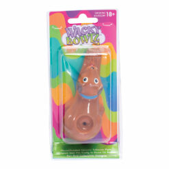 Shop Wacky Bowlz Brown Dog Ceramic Pipe - 4.5