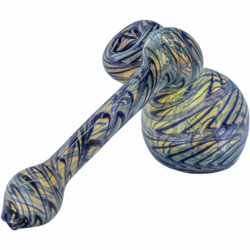 Shop LA Pipes "Colored Sidecar" Fumed Sidecar Bubbler Pipe (Various Colors) in australian