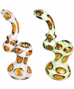 Shop Laid Back Leopard Stand Up Bubbler Pipe - 7"/Colors Vary in australian