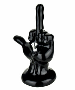 Shop One-Fingered Salute Ceramic Bong in australian