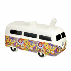 Shop Retro Vintage Bus Pipe - Colorful Flower Burst Design in australian