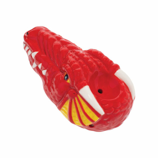 Shop Wacky Bowlz Red Dragon Ceramic Hand Pipe | 3.5" in australian