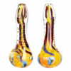 Shop Vibrant Sea Slug Ribbed Glass Hand Pipe in australian