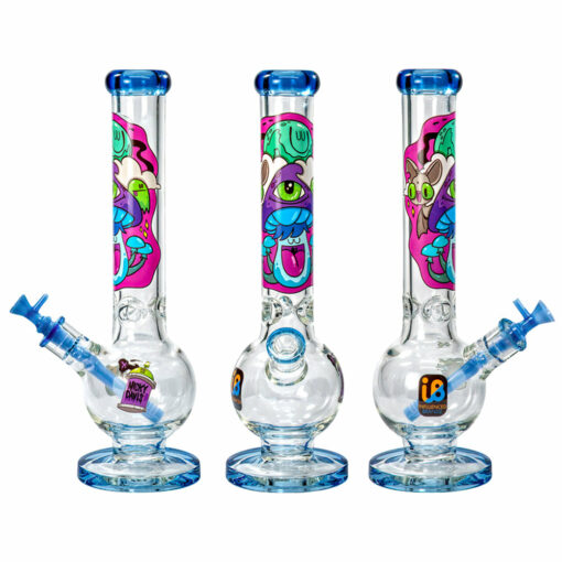 Shop Nicky Davis Ghost Gang Bubble Base Water Pipe | 15" | 14mm F in australian