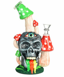 Shop Pulsar Rainbow Puking Skull Water Pipe - 9.5"/14mm F in australian