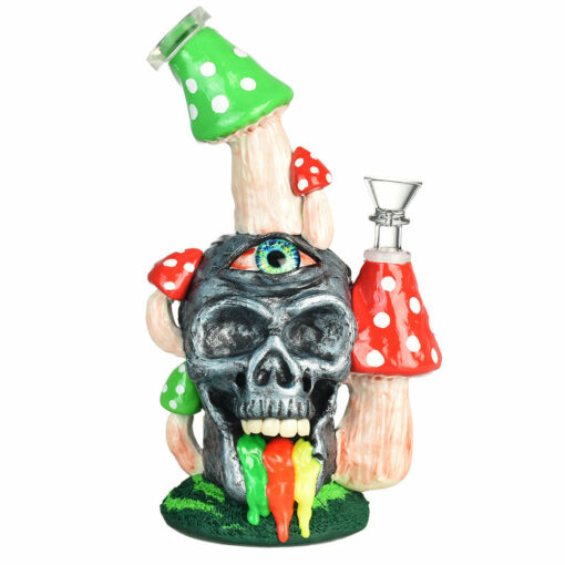 Shop Pulsar Rainbow Puking Skull Water Pipe - 9.5"/14mm F in australian