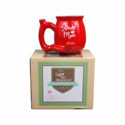 Shop Stoner Mom Mug - Red with White Logo in australian