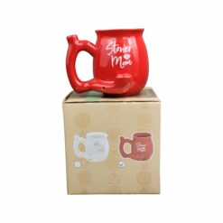 Shop Stoner Mom Mug - Red with White Logo in australian