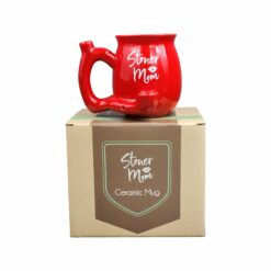 Shop Stoner Mom Mug - Red with White Logo in australian