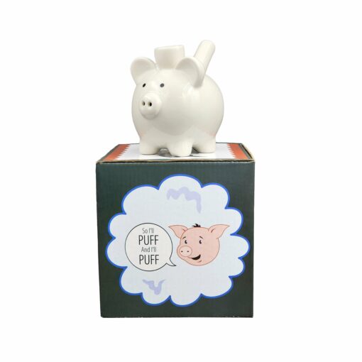 Shop Pig Novelty Pipe - White Color in australian