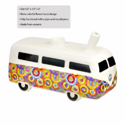 Shop Retro Vintage Bus Pipe - Colorful Flower Burst Design in australian