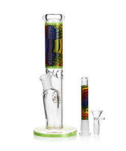 Shop Ritual Smoke - Prism 10" Glass Straight Tube - Lime in australian