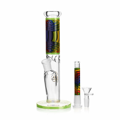 Shop Ritual Smoke - Prism 10" Glass Straight Tube - Lime in australian