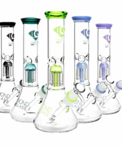 Shop Diamond Glass Clear Mansion Water Pipe-11"/14mmF/Colors Vary in australian