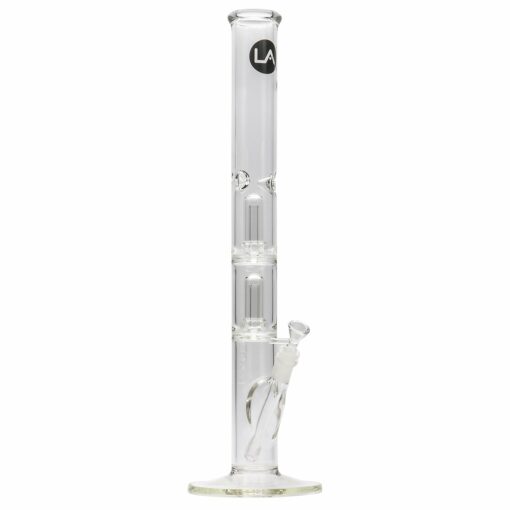 Shop LA Pipes Thick Glass Straight Showerhead Perc Bong in australian