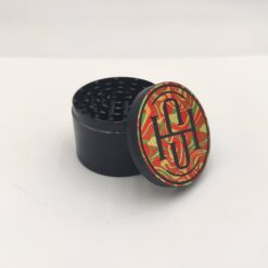 Shop High Society - 4 PC 50mm Ceramic Teflon Coated Grinder - Rasta in australian