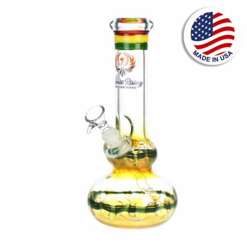 Shop Phoenix Rising Bubble Base Water Pipe - 9"/Colors Vary in australian