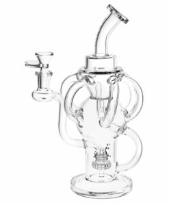 Shop Pulsar Multi-Arm Recycler Water Pipe - 10" / 14mm F / Clear in australian