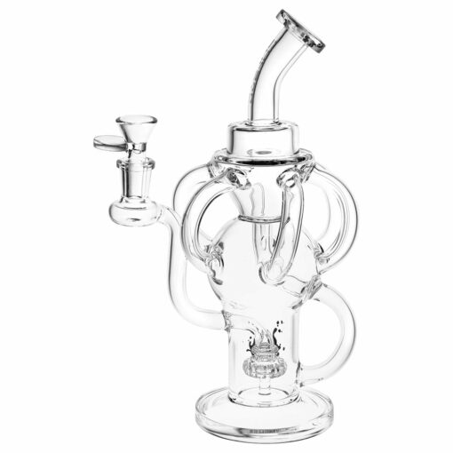 Shop Pulsar Multi-Arm Recycler Water Pipe - 10" / 14mm F / Clear in australian