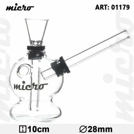 Shop Micro | 4" Hand Held Glass Water Pipe in australian