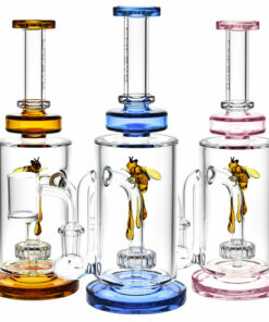 Shop Pulsar Drop Down Bee Dab Rig - 14mm F/8.75"/Colors Vary in australian