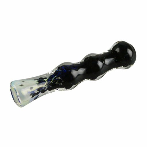 Shop Fritted Fumed Glass Chillum Pipe in australian