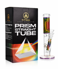 Shop Ritual Smoke - Prism 10" Glass Straight Tube - Purple in australian