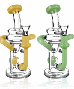 Shop Pulsar Recycler Water Pipe - 7.5" / 14mm F / Colors Vary in australian