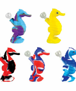 Shop Seahorse Silicone Waterpipe - 6" / Colors Vary in australian