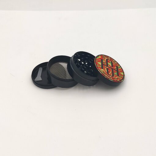 Shop High Society - 4 PC 63mm Ceramic Teflon Coated Grinder - Rasta in australian