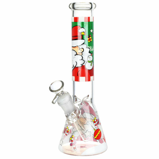 Shop Santa Claus Themed Glass Water Pipe - 10" / 14mm F / Designs Vary in australian